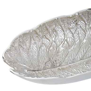 Salma Silver Finish Lotus Leaf Bowl.