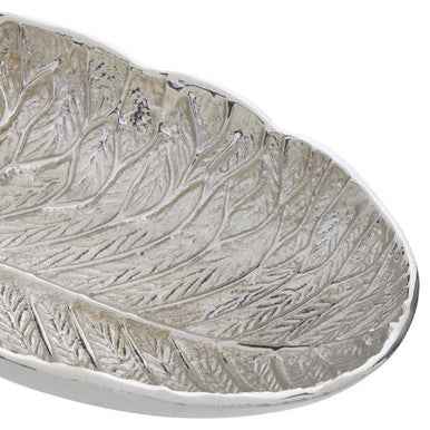 Salma Silver Finish Lotus Leaf Bowl.
