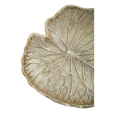 Salma Small Gold Finish Lotus Leaf Plate