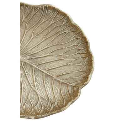 Salma Small Gold Finish Lotus Leaf Plate