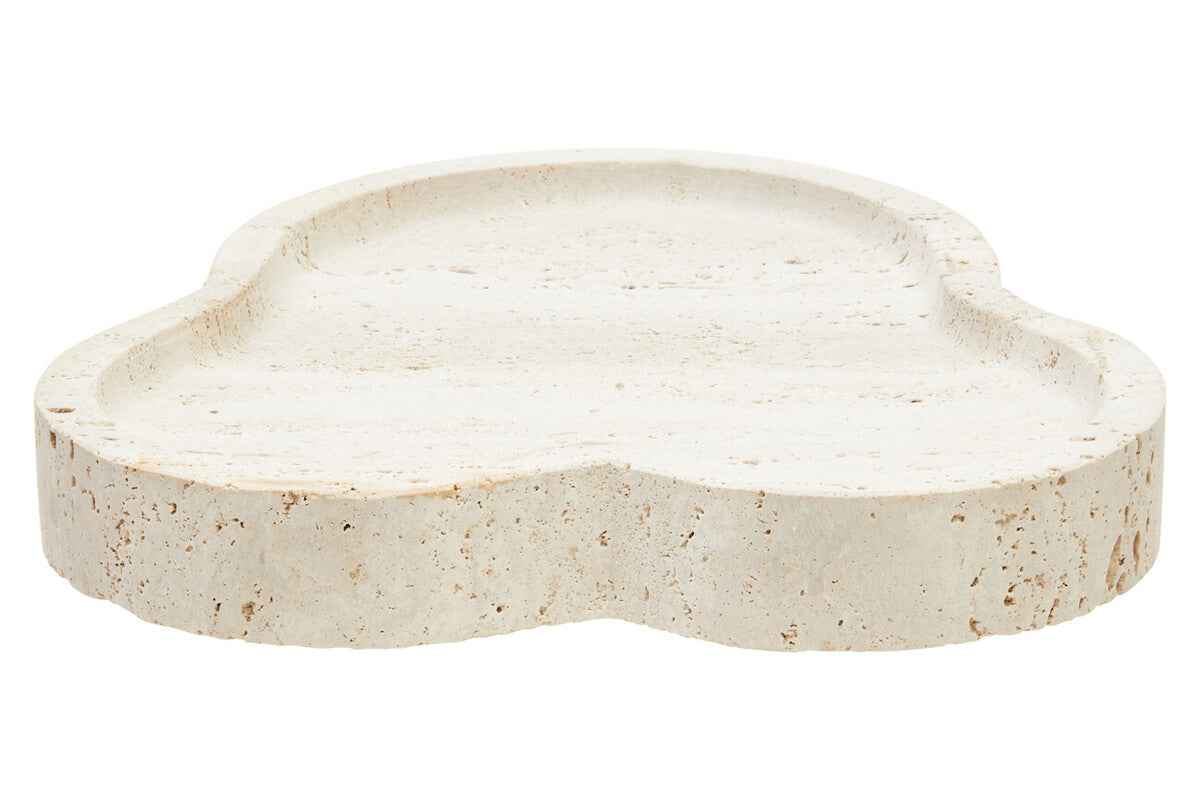 Tibor Travertine Irregular Tray