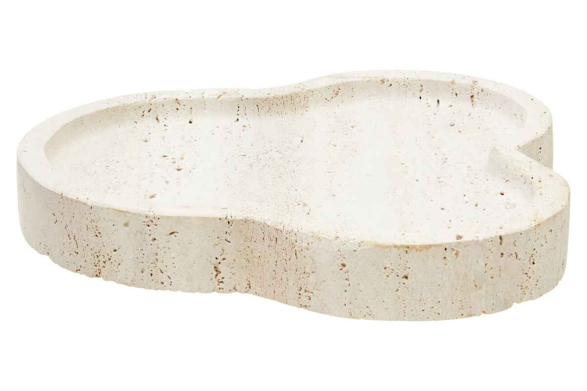Tibor Travertine Irregular Tray