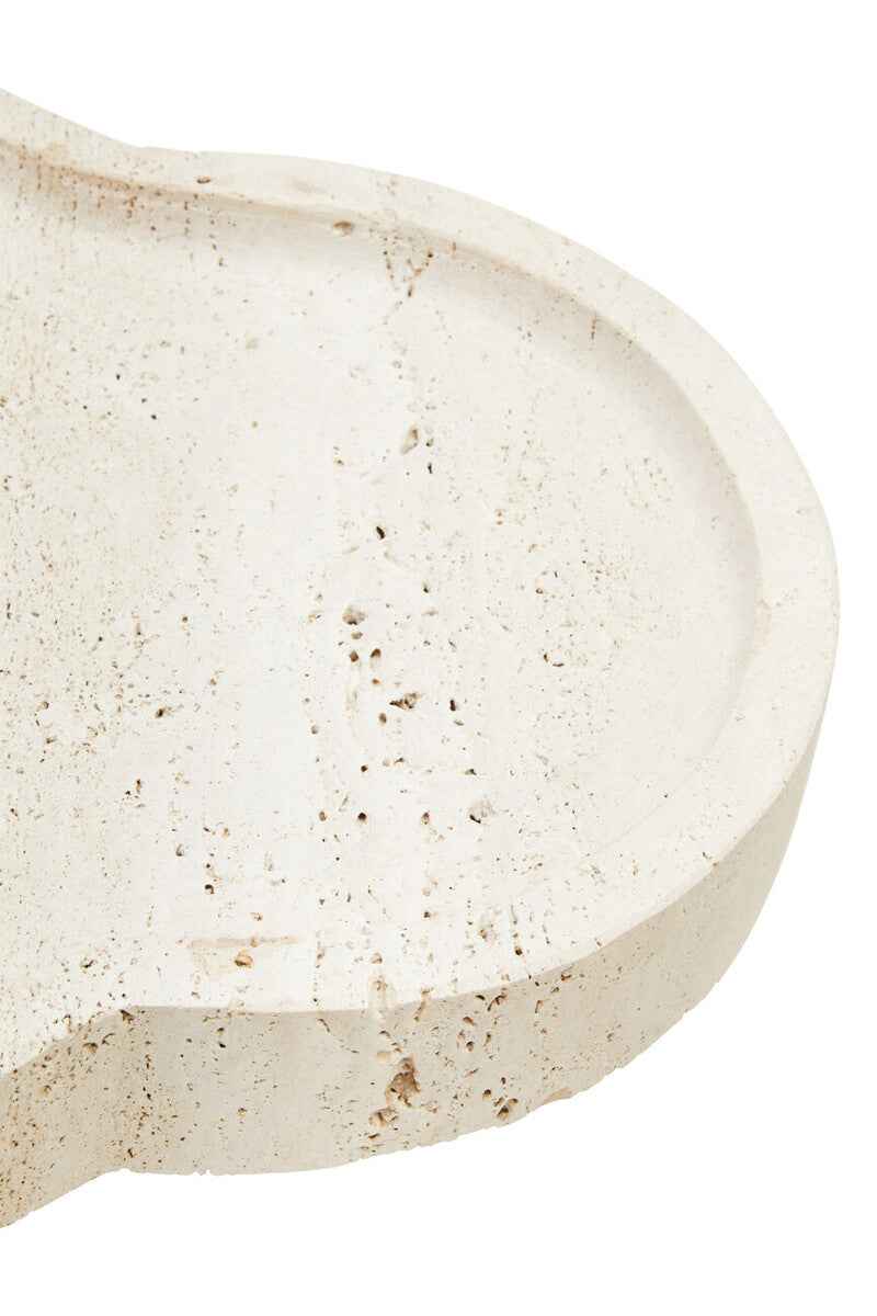 Tibor Travertine Irregular Tray