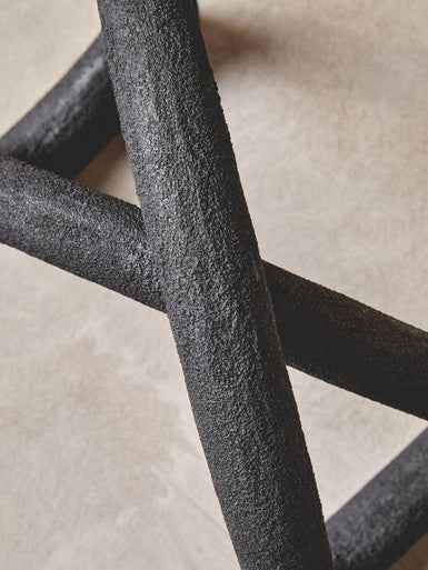 Deriva Textured Black Sculpture