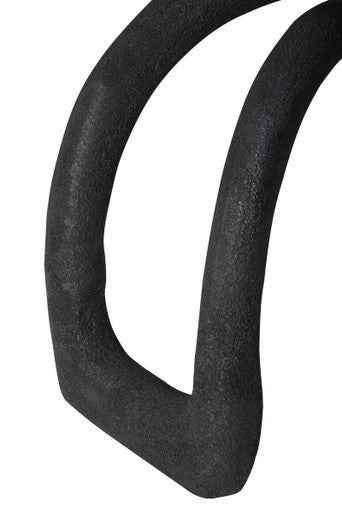 Deriva Textured Black Sculpture
