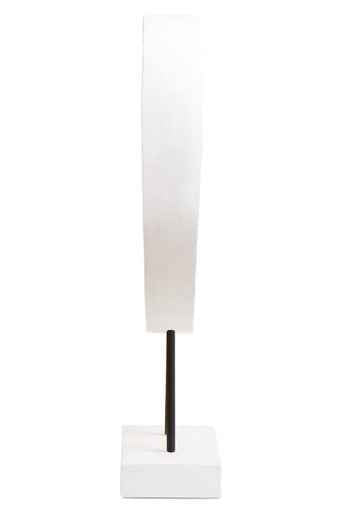 Fidel Small Distressed White Mango Wood Sculpture