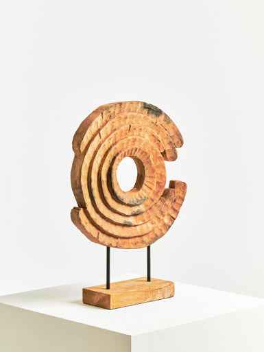 Fidel Mango Wood Ring Sculpture