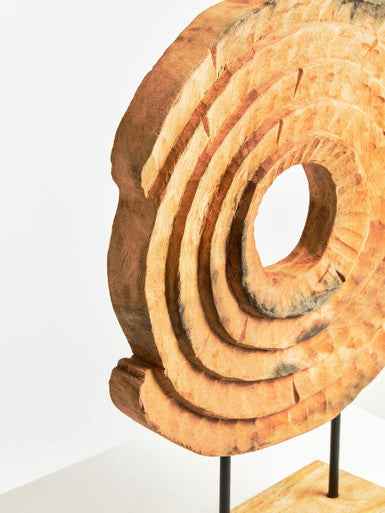 Fidel Mango Wood Ring Sculpture