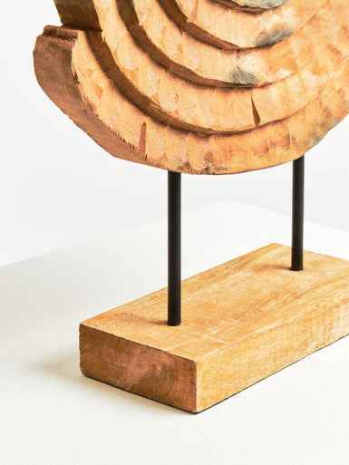 Fidel Mango Wood Ring Sculpture