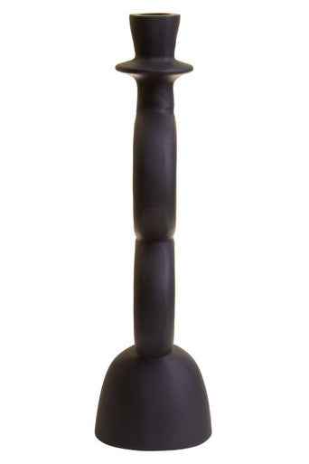 Hapax Large Black Candle Holder