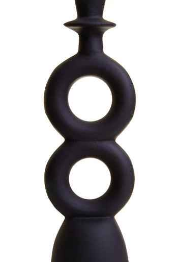 Hapax Large Black Candle Holder
