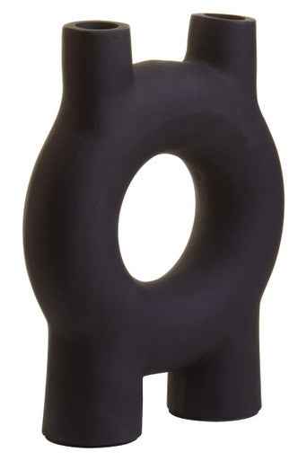 Hapax Small Black Candle Holder
