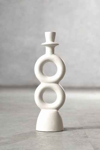 Hapax Large Cream Candle Holder