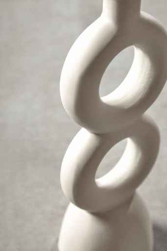 Hapax Large Cream Candle Holder