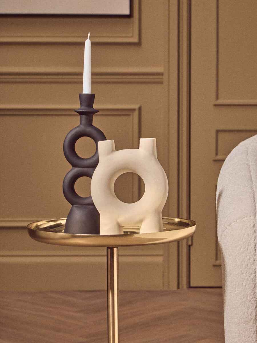 Hapax Small Cream Candle Holder