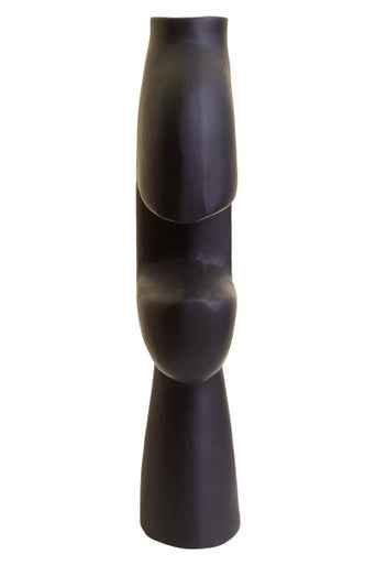 Hapax Abstract Large Black Vase