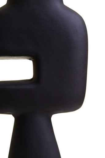 Hapax Abstract Large Black Vase