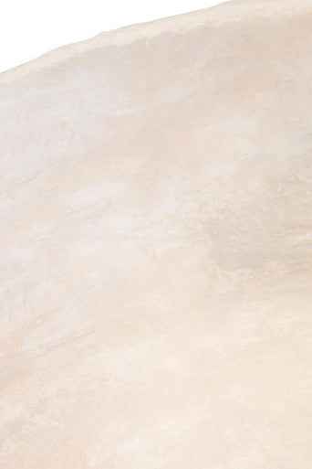 Sanai Cotton Mache Round Tray With Decorative Handles