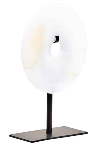 Oleena Extra Small Round Onyx Disc Sculpture
