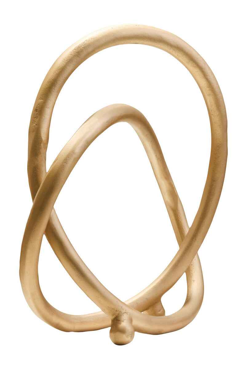 Prato Matt Gold Finish Twist Sculpture