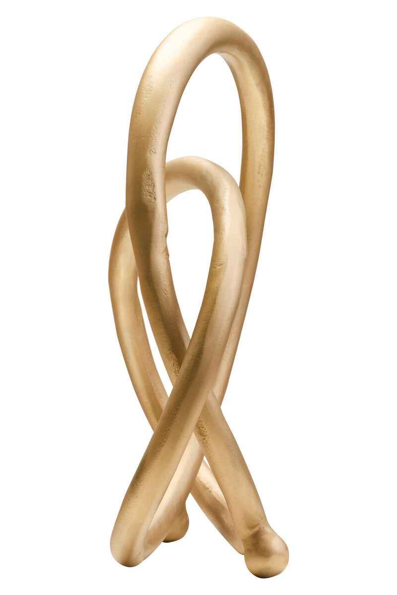 Prato Matt Gold Finish Twist Sculpture