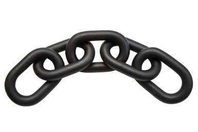 Cato Black Wood 5 Link Chain Sculpture