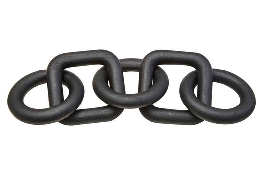 Cato 5 Link Black Wood Chain Sculpture