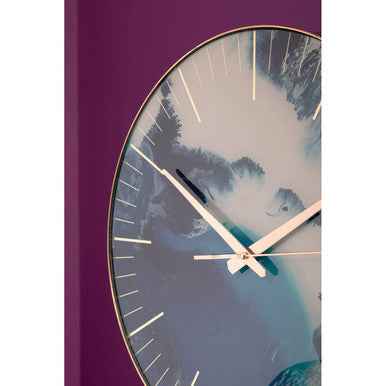 Celina Blue Abstract Wall Clock