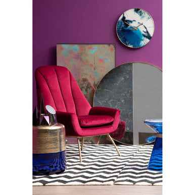 Celina Blue Abstract Wall Clock