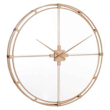 Beauly Gold Finish Metal Wall Clock