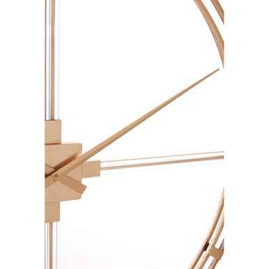 Beauly Gold Finish Metal Wall Clock