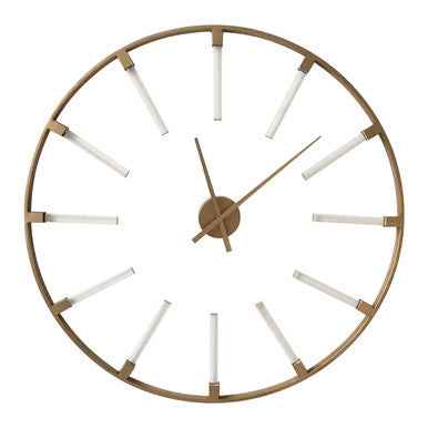 Beauly Gold Finish Round Wall Clock