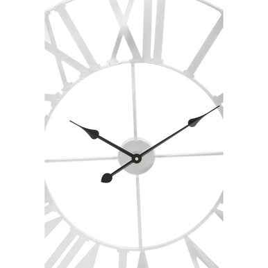 Genova Silver Metal Wall Clock