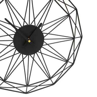 Genova Small Black Metal Wall Clock