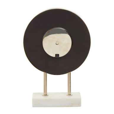 Mateo White Marble Base Clock