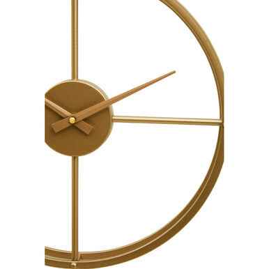 Kent Small Gold Finish Wall Clock