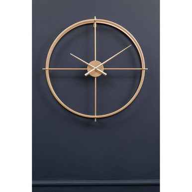 Kent Large Gold Finish Wall Clock