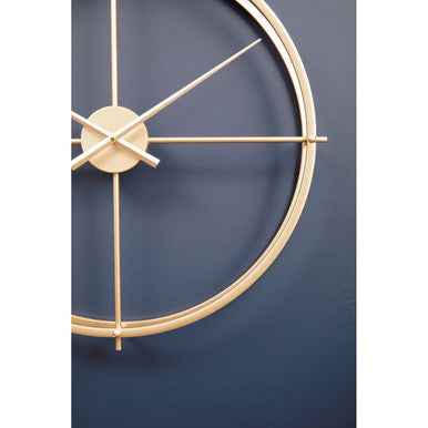 Kent Large Gold Finish Wall Clock