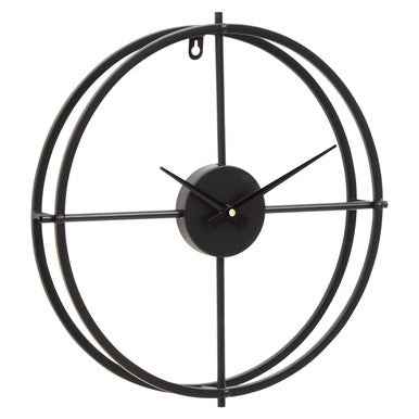 Kent Small Black Finish Wall Clock