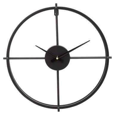 Kent Small Black Finish Wall Clock