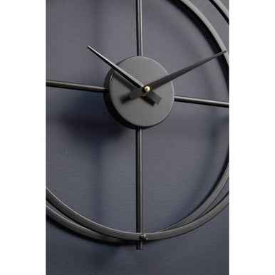 Kent Small Black Finish Wall Clock