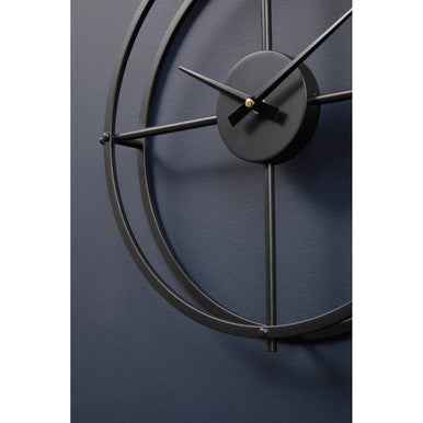 Kent Small Black Finish Wall Clock