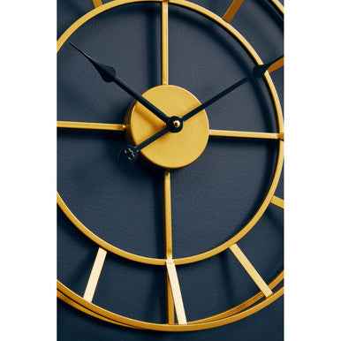 Kent Small Gold Finish Metal Wall Clock