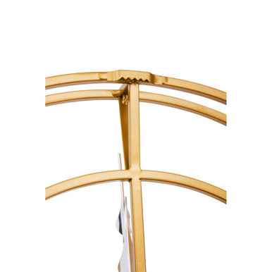 Kent Small Gold Finish Metal Wall Clock