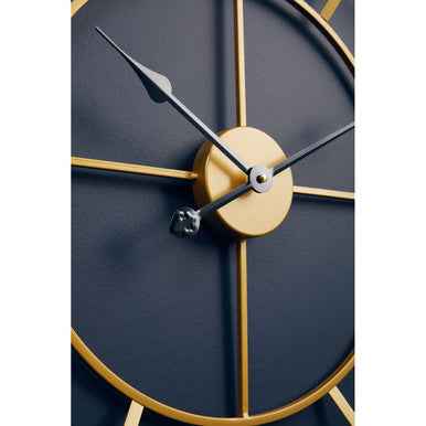 Kent Large Gold Finish Metal Wall Clock