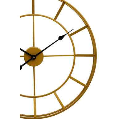 Kent Large Gold Finish Metal Wall Clock