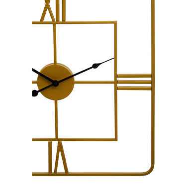 Kent Small Gold Finish Square Wall Clock