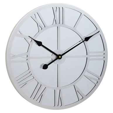 Kent Silver Mirrored Wall Clock
