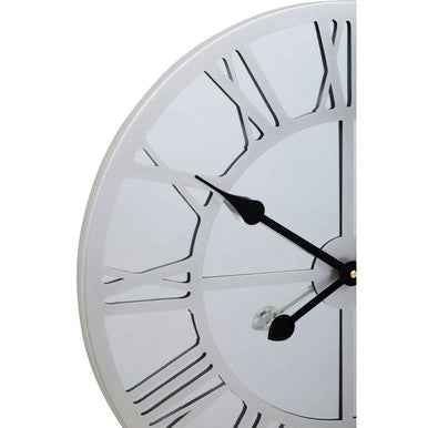 Kent Silver Mirrored Wall Clock