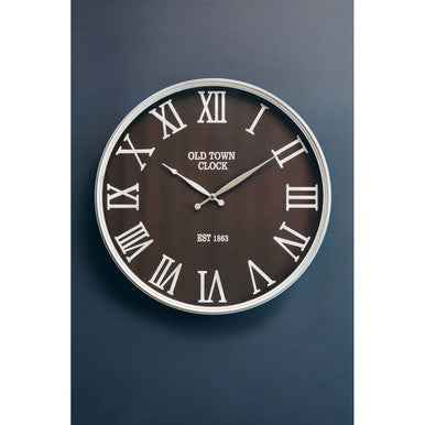 Kent Black And Silver Wall Clock